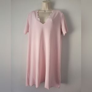 Boohoo women pink spring dress size 14